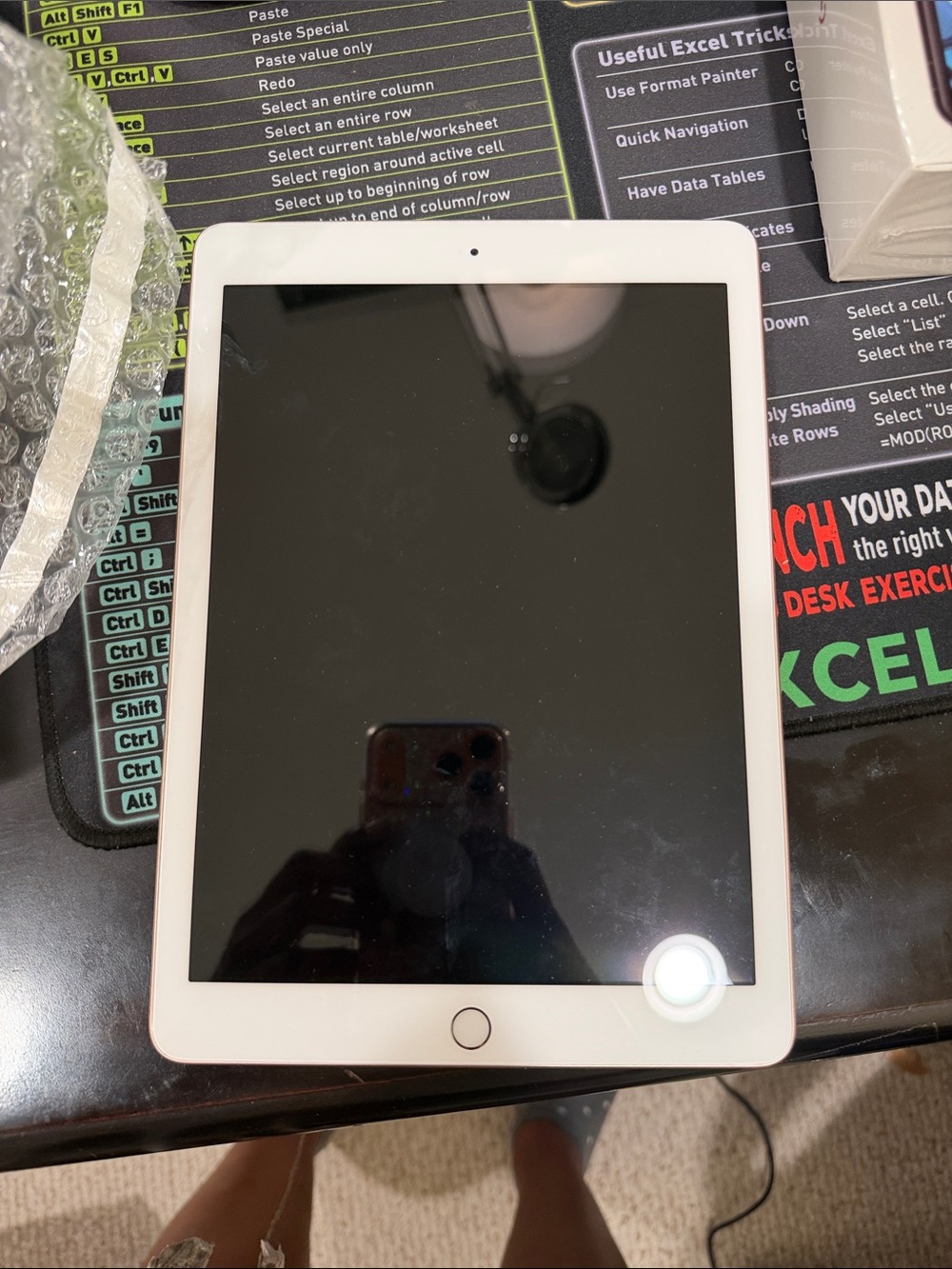 Apple iPad Tablet - White Front, Silver Back